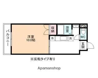 1Kの間取り画像