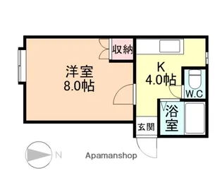 サワダハイツ【103号室】の間取り