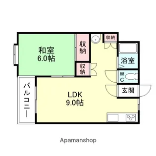 レオーネハイツ【1階】の間取り