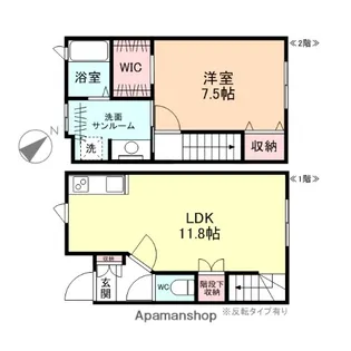 NEO SQUARE Ⅰ【105号室】の間取り