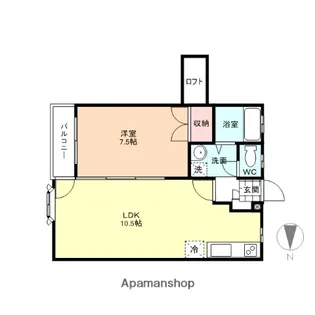 サントピア鵜坂【2階】の間取り