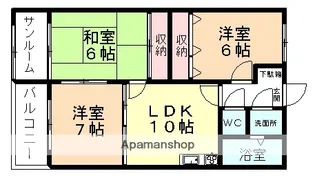 ファミールひらい【3階】の間取り