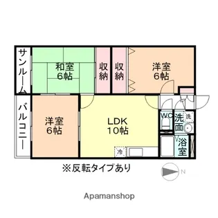 ファミールひらい【2階】の間取り