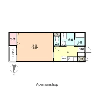 トランキーユ【203号室】の間取り