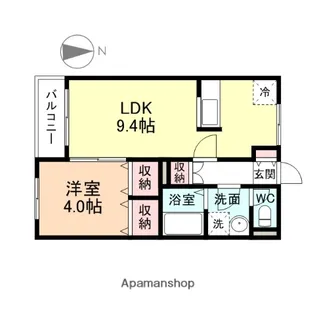 ラフォーレ2号館【3階】の間取り