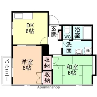オ・テール銀嶺【102号室】の間取り