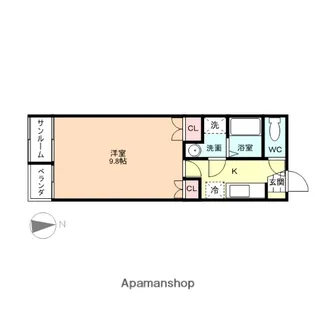 プレ・リヴィエール【2階】の間取り