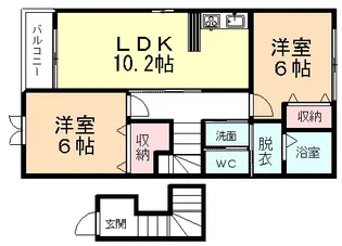 クラシオン ヴェールⅡ【2階】の間取り