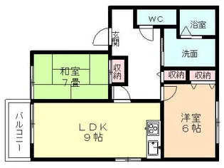 リヴェールハウス【201号室】の間取り