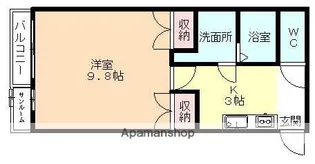 ドゥウェル婦中【1階】の間取り