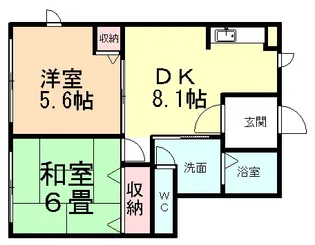 カーサ・フィオーレN棟【1階】の間取り