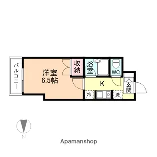 信開ドムス松川【3階】の間取り