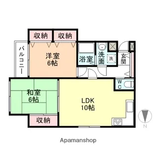 第二グレースビル【2階】の間取り