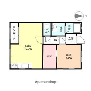 ファンソン【1階】の間取り