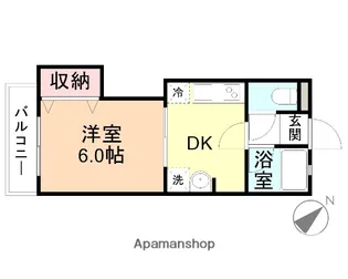 メゾン志雅【205号室】の間取り
