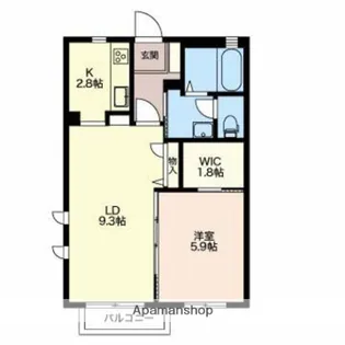 ヴィラ タンネ TAKAOKA【2階】の間取り