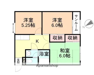 レジデンスR【1階】の間取り
