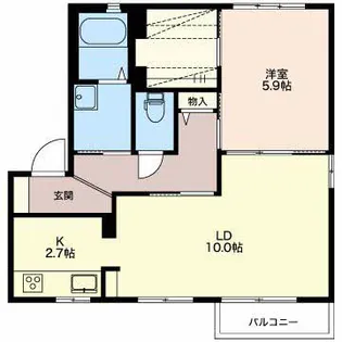 ブエノス池ノ端【1階】の間取り