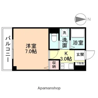 富山県砺波市栄町【アパート】の間取り