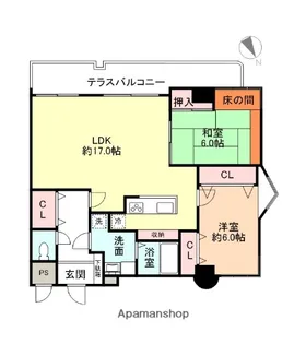 信開ベルシー高岡【306号室】の間取り