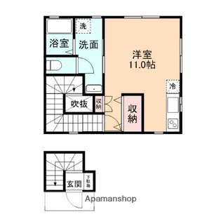 ヴィラ花水木【202号室】の間取り