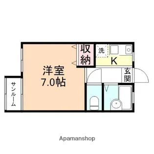 レジデンス華【103号室】の間取り