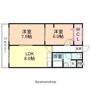 コロリエ光紀【2階】の間取り