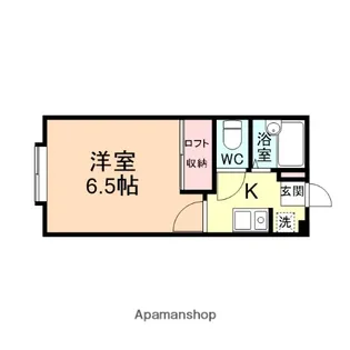 ハウスポートVIVI【106号室】の間取り