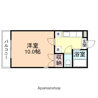 リバーサイド八丁【203号室】の間取り