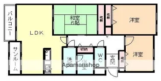 ライオンズマンション高岡中島町【604号室】の間取り