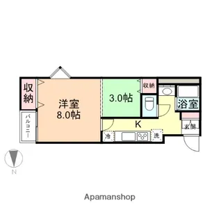 サンゴール上関【301号室】の間取り