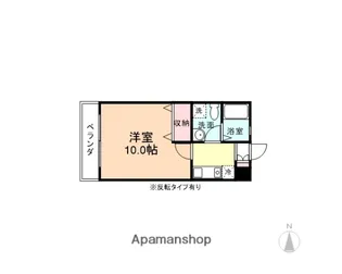 コーポラスセーフティ【245号室】の間取り