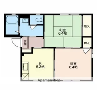 ノーブル氷見【1階】の間取り