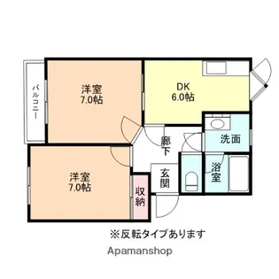 ハイム・ウエスト・コースト【2階】の間取り