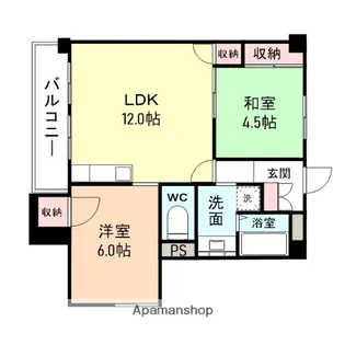 リバークレストⅠ【3階】の間取り