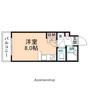 オーベルジュ木津南星町【202号室】の間取り