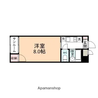 1Kの間取り画像