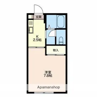 コーポ仙徳A【1階】の間取り