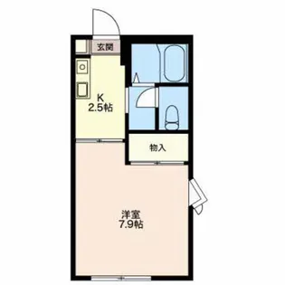 コーポ仙徳A【205号室】の間取り