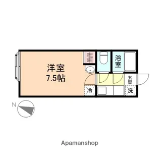 アークビレッジSANGA【108号室】の間取り