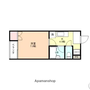 ハイ・アメニティ城東【206号室】の間取り