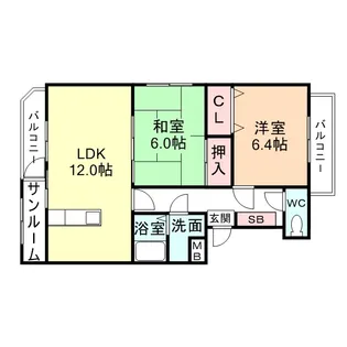 エンジェルガーデン【3階】の間取り