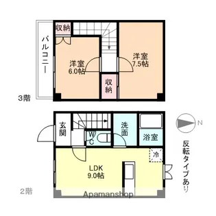 ロイヤルコート弐番館【206号室】の間取り
