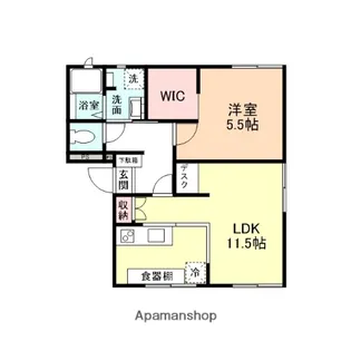 FIESTAくまの【A202号室】の間取り