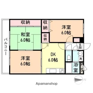 レジデンス駅南【3階】の間取り