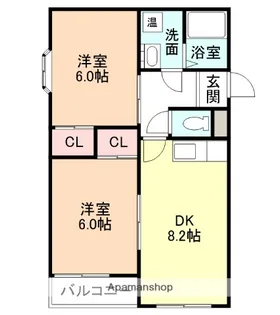 フジハイツ【203号室】の間取り