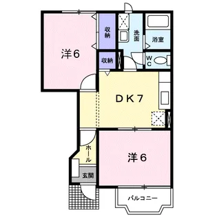 メゾン大安Ⅲ【1階】の間取り