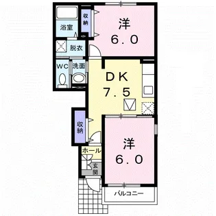 クリオコートⅢ【1階】の間取り