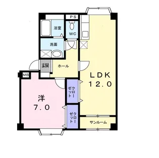 サイモンONE【2階】の間取り