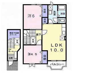 メゾンJERRY【2階】の間取り